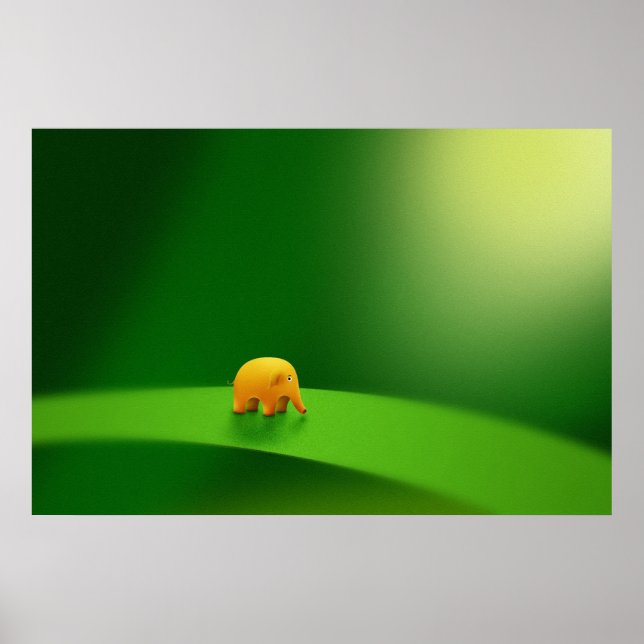 Póster Micro Animais - Elefante (Frente)
