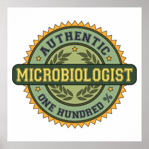 Póster Microbiologista autêntico