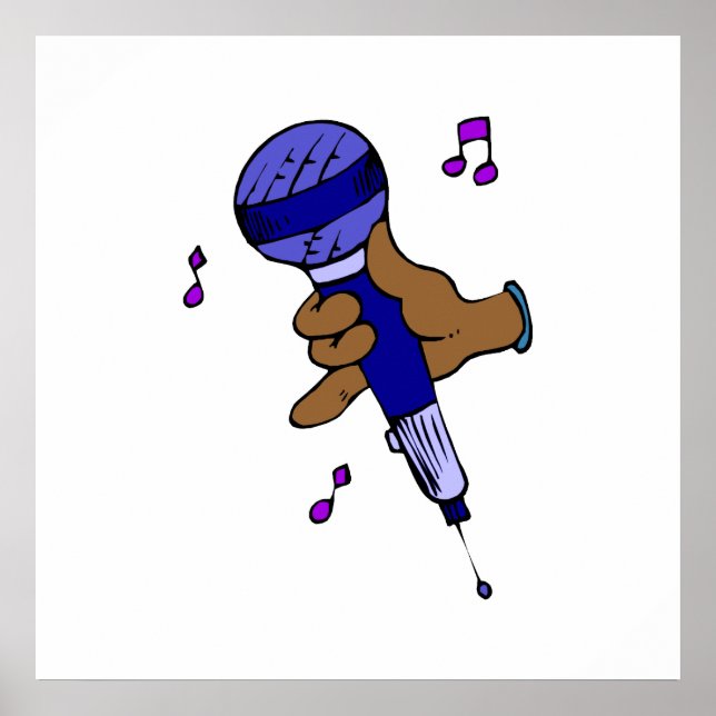 Póster Microfone (Frente)