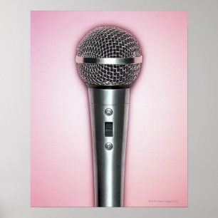 Poster Microfone do cromo