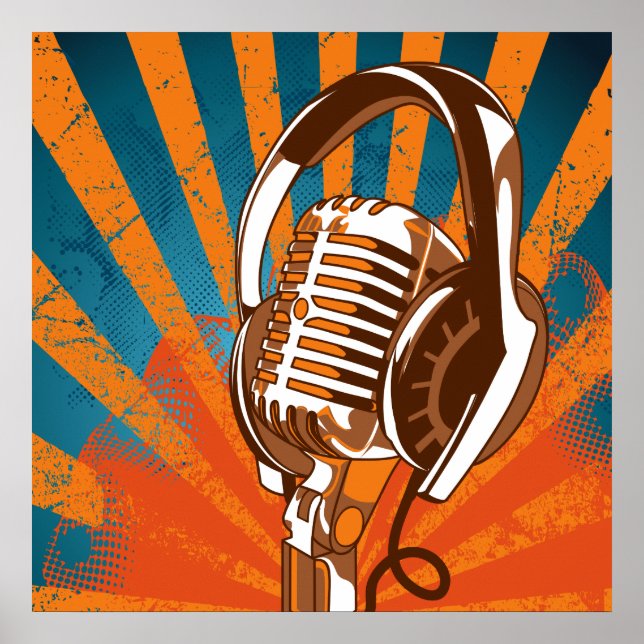 Póster Microfone urbano (Frente)