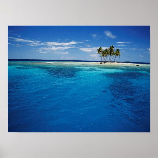 Póster Micronésia, Tonowas, Visão tropical idílica (Frente)