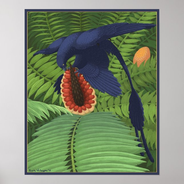 Póster Microraptor Omnivory (Frente)