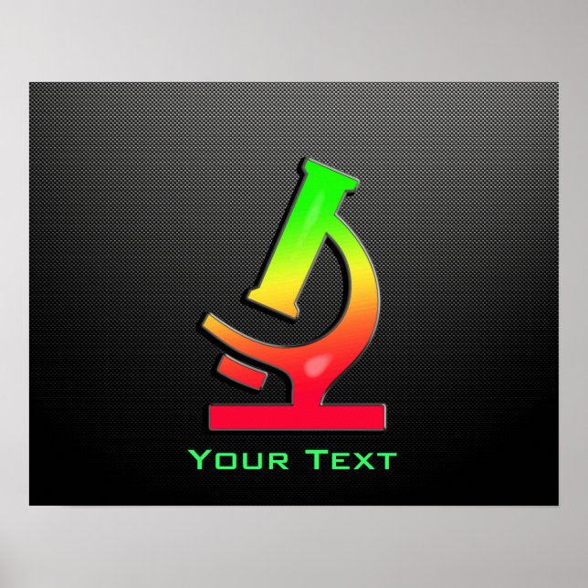 Póster Microscópio elegante (Frente)