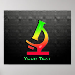 Póster Microscópio lustroso