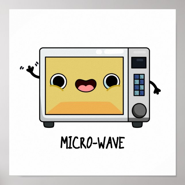Poster Microwave Funny Pun (Frente)