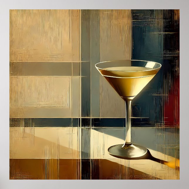 Poster Mid Century Modern Martini in a Moonbeam (Frente)