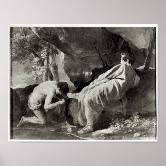 Póster Midas na nascente do rio Pactolus (Frente)