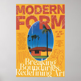 Poster Midcentury Modern Palm Springs Print 2001 LA
