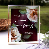 Mídia de Jardim Favorece Tabletop Sinal de Casamen