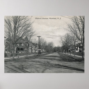 Póster Midland Ave., Montclair, NJ 1908 Vintage
