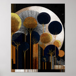 Poster Midnight Forest #12 - 4x5x Download Digital