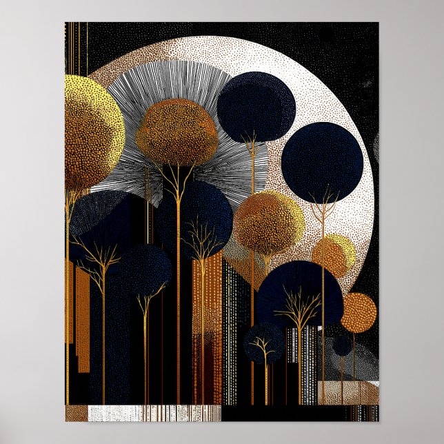 Poster Midnight Forest #12 - 4x5x Download Digital (Frente)