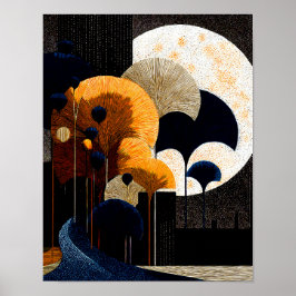 Poster Midnight Forest #15 - Download Digital 4x5