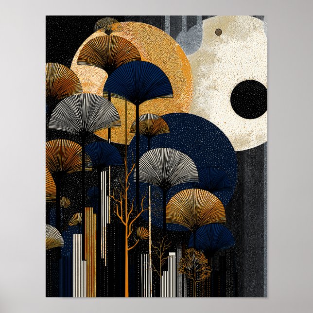 Poster Midnight Forest #2 - Download Digital 4x5 (Frente)