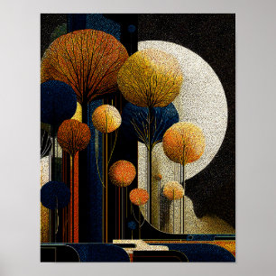 Poster Midnight Forest #5 - Download Digital 4x5