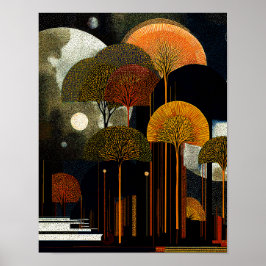 Poster Midnight Forest #8 - Download Digital 4x5