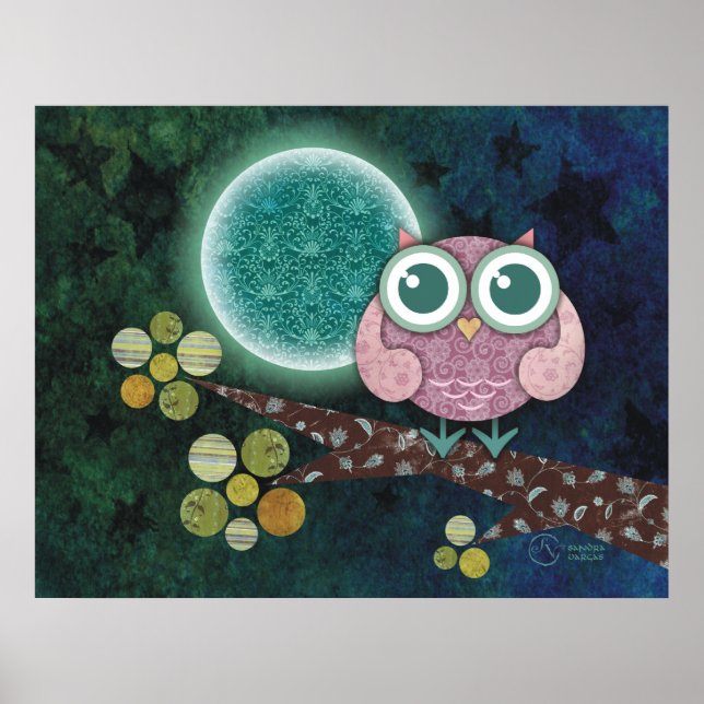 Poster Midnight Owl (Frente)