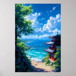 Poster Midori to Umi no Michi