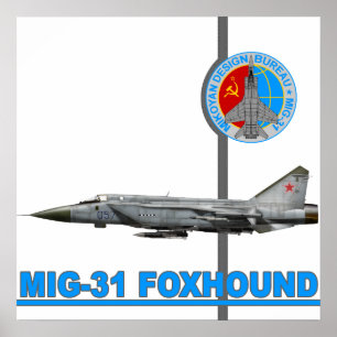Póster MiG-31 Foxhound Print