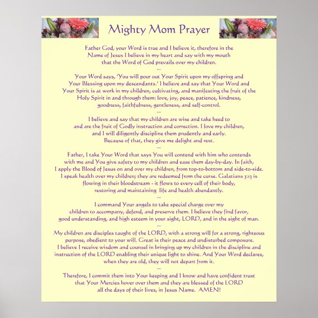 Poster Mighty Mom Prayer (Frente)