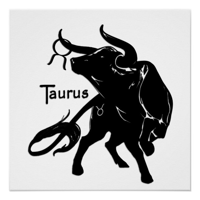 Póster Mighty Taurus, o Bull Zodiac (Frente)