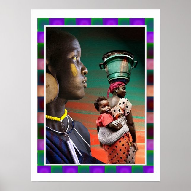 Poster Migração Africana. (Frente)