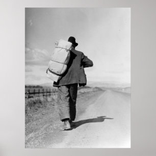 Póster Migrant Walking - 1935