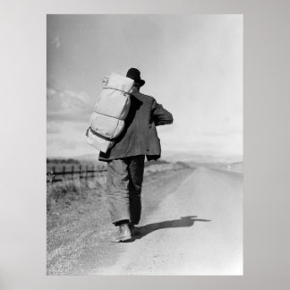 Póster Migrant Walking - 1935