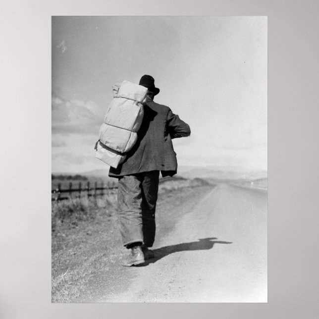 Póster Migrant Walking - 1935 (Frente)
