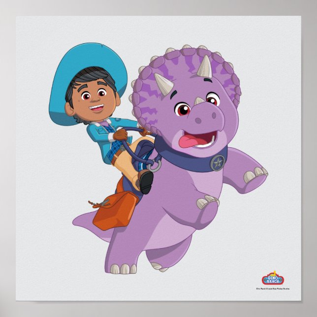 Poster Miguel e Tango | Dino Ranch (Frente)