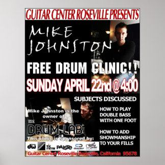 Póster Mike Johnston Clinic, 22 de abril