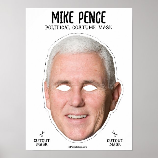 Poster Mike Pence Costume Mask (Frente)