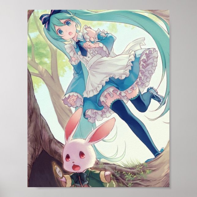 Poster Miku in Wonderland ft (Frente)