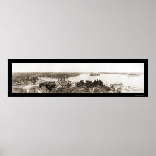 Póster Mil fotos 1912 das ilhas NY