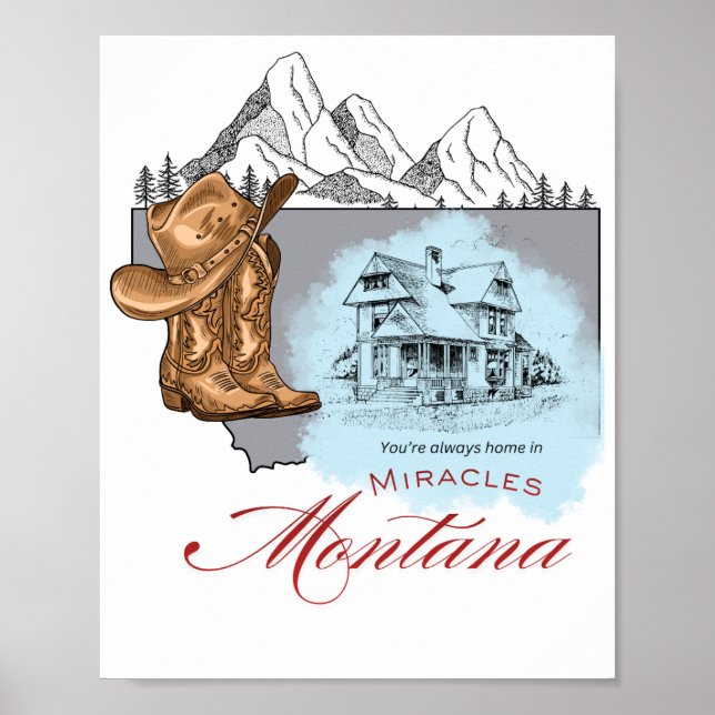 Poster Milagres, Montana (Frente)