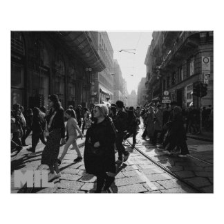 Póster Milano rush hour