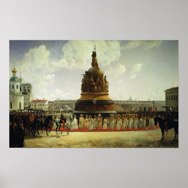 Póster Milênio da Rússia (Frente)