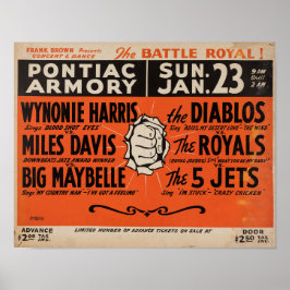 Poster Miles Davis Battle Royal