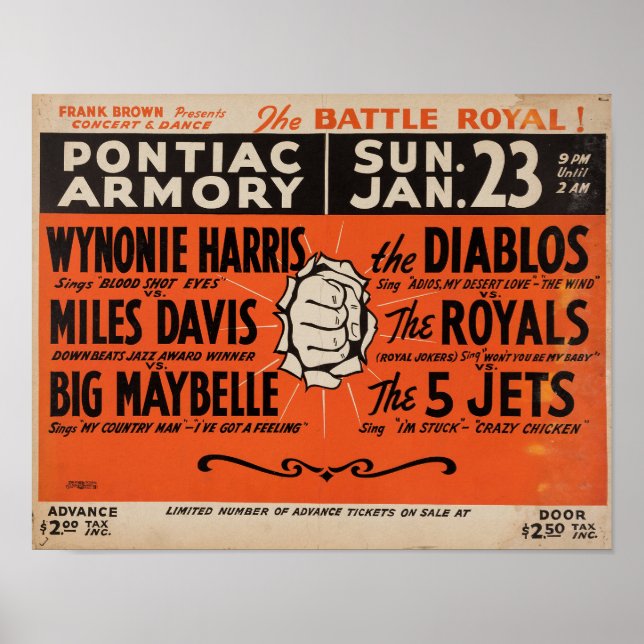Poster Miles Davis Battle Royal (Frente)