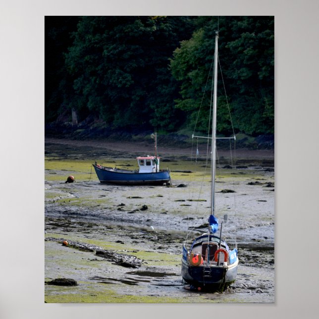 Poster Milford Haven Wales Low Tide (Frente)