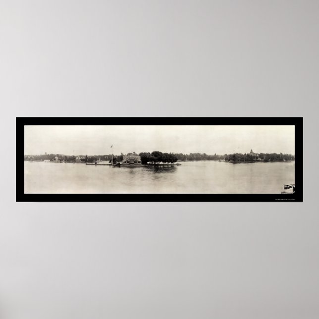 Poster Milhares de Ilhas, Nova Iorque Foto 1909 (Frente)