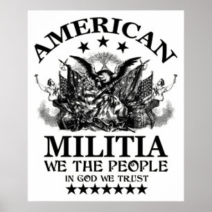 Póster Milícia americana