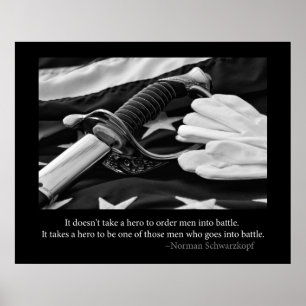 Poster militar do herói