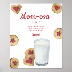 Poster Milk & Cookies Chá de Bebê Momosa bar