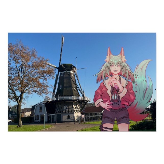 Póster Mill VTuber, Anime (Frente)