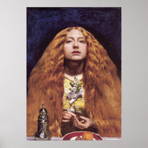 Poster Millais - A Dama de Honra 1851