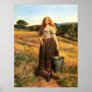 Poster Millais - A Filha do Agricultor
