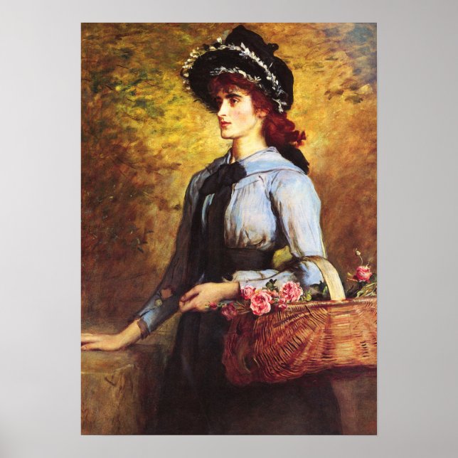 Poster Millais - Doce Emma Morland 1892 (Frente)