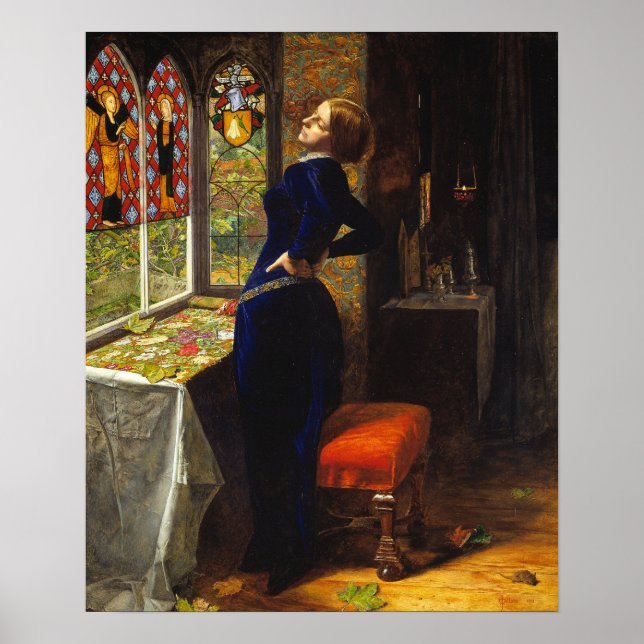 Poster Millais - Mariana (Frente)